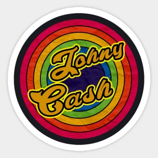 johny cash Sticker